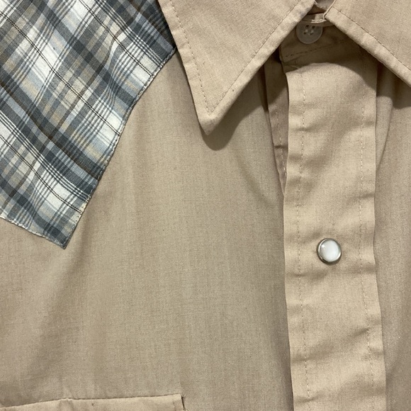 Chute #1 Brand Men’s Western Button Down Long-sleeved Shirt Cowboy Rockabilly - Picture 3 of 4